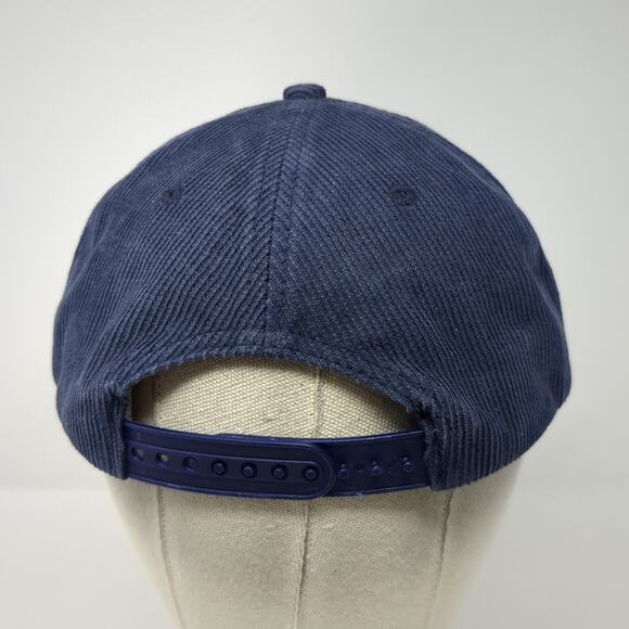 Booch Craft Snapback 5 Panel Cap Blue One Size Adjustable Corduroy Brist Blanks - Picture 6 of 10